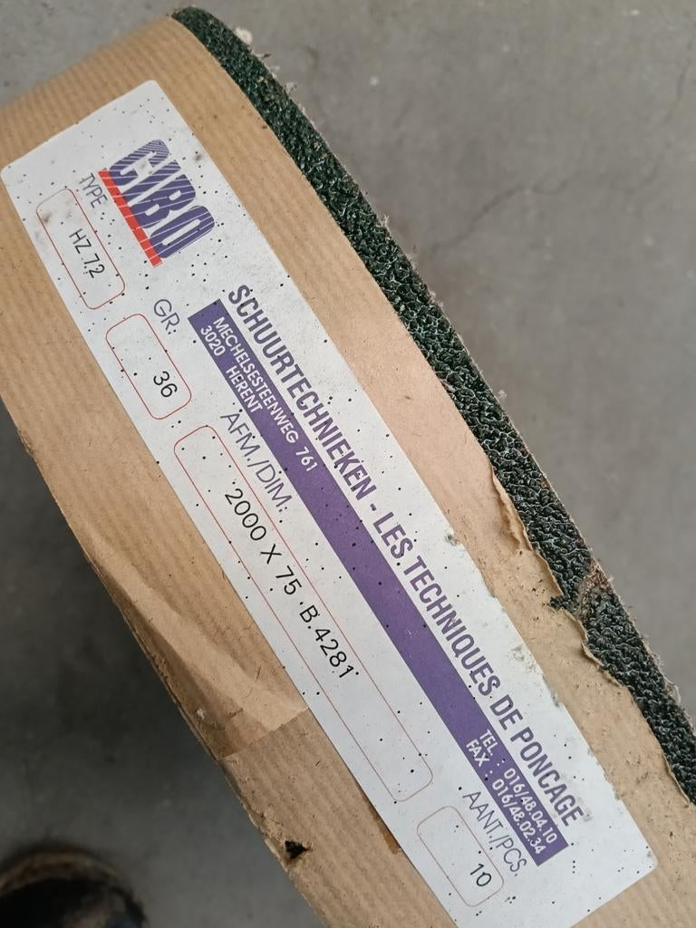 Schuurbanden 2000 x 75 mm - Nieuw (10 stuks), Ophalen of Verzenden, Nieuw, 1200 watt of meer, Overige typen