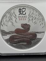 1 kilo lunar 3 snake 2025 - NGC MS70 slab munt .9999 zilver, Postzegels en Munten, Edelmetalen en Baren, Ophalen of Verzenden