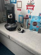 Senseo koffieaparaat zwart incl. 2 padhouders en bewaarblik, Ophalen, Koffiepads en cups, Koffiemachine, Zo goed als nieuw