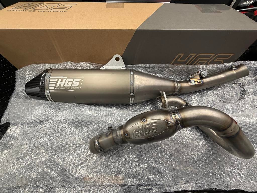 HGS Vol Titanium Uitlaatsysteem Honda CRF250R 2 uur oud, Motoren, Ophalen of Verzenden, Nieuw