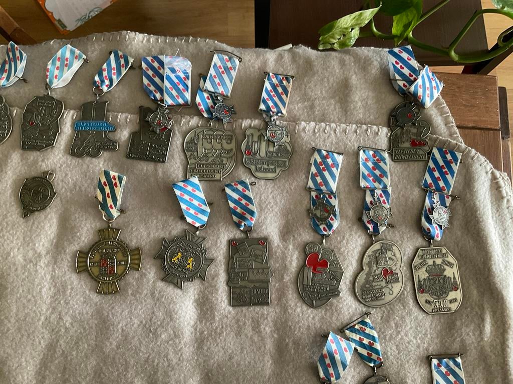 Elfstedentocht fietsmedailles vanaf 1989, Verzamelen, Overige Verzamelen, Ophalen, Gebruikt