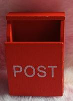 Rode postbus poppenhuis 1:12, Ophalen of Verzenden, Poppenhuis