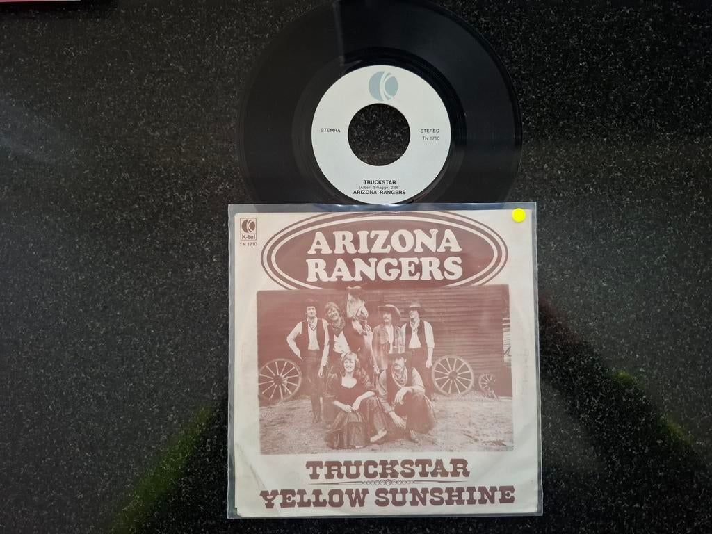 Arizona Rangers - Yellow sunshine / Truckstar, Cd's en Dvd's, Ophalen of Verzenden, Gebruikt, 7 inch, Levenslied of Smartlap