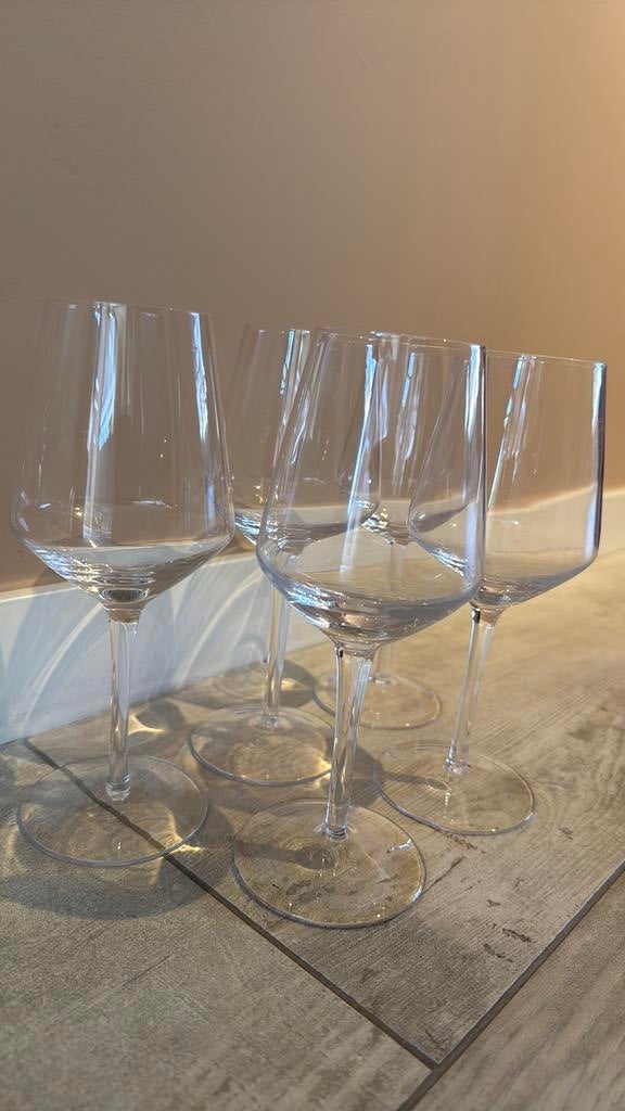Set van 5 kleine wijnglazen, Ophalen, Gebruikt