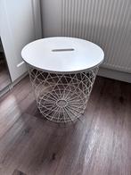kvistbro bijzettafel draadmand met deksel wit in goede staat, Huis en Inrichting, Ophalen, Minder dan 45 cm, Minder dan 55 cm
