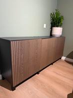 Dressoir / tv-meubel met lattenfront – 180 cm, Met deur(en), 150 tot 200 cm, Ophalen of Verzenden, Zo goed als nieuw