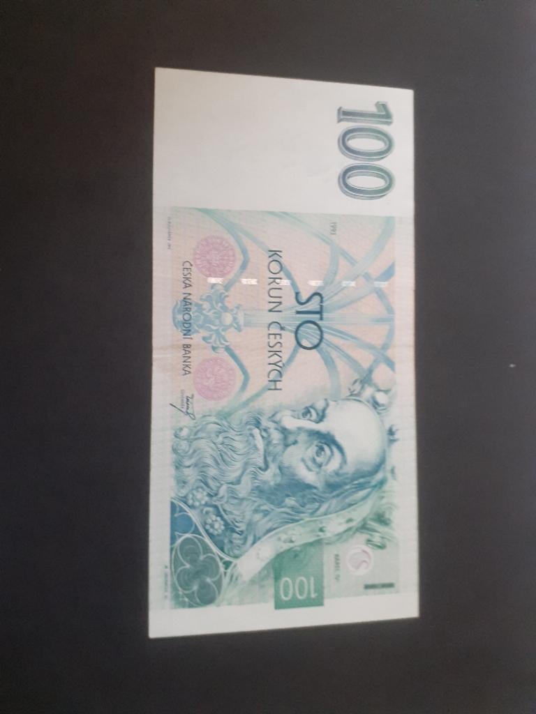 100 korun ceska unc 1993, Ophalen of Verzenden, Overige landen, Los biljet