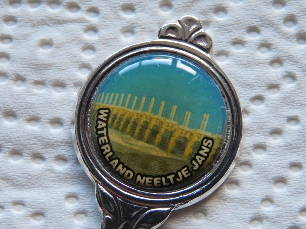 Verzilverd Lepeltje Waterland Neeltje Jans, Overige materialen, Verzenden, Verzilverd, Nieuw