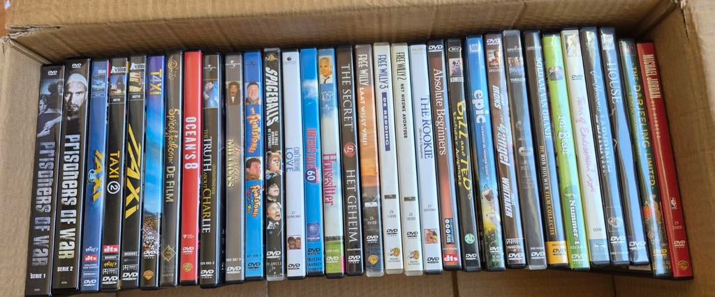 Doos collectie verzameling originele dvd's films, Alle leeftijden, Ophalen of Verzenden, Zo goed als nieuw