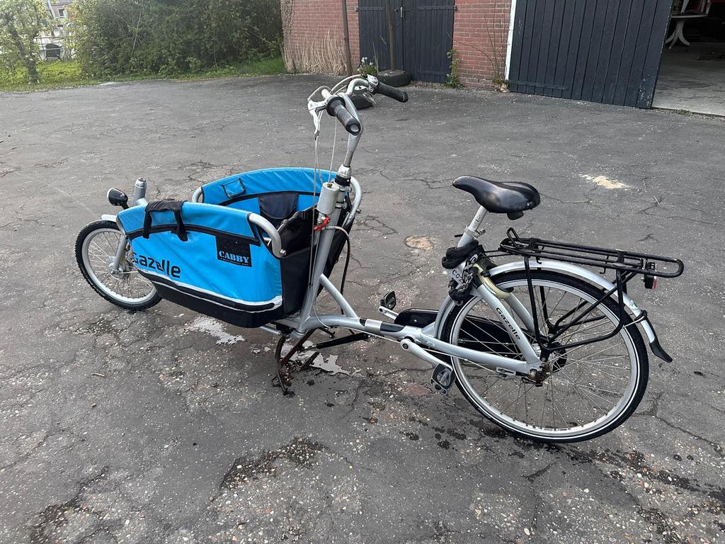 Bakfiets, Ophalen, Gebruikt, 3 kinderen, Opvouwbaar