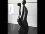 Zwart houten design beeld: Man en Vrouw, Antiek en Kunst, Kunst | Beelden en Houtsnijwerken, Ophalen of Verzenden