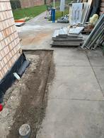 Beton tegel oud hollands 100 x 100 x 5, Ophalen, Gebruikt, 10 m² of meer, Beton