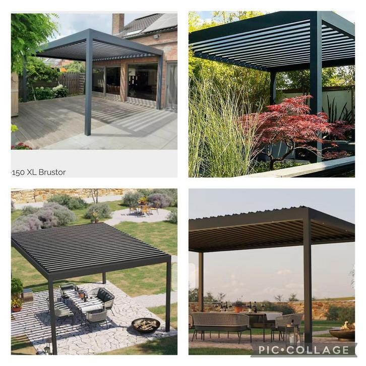 Brustor B-150XL antraciet, Tuin en Terras, Overkappingen, Zo goed als nieuw, Veranda, Ophalen