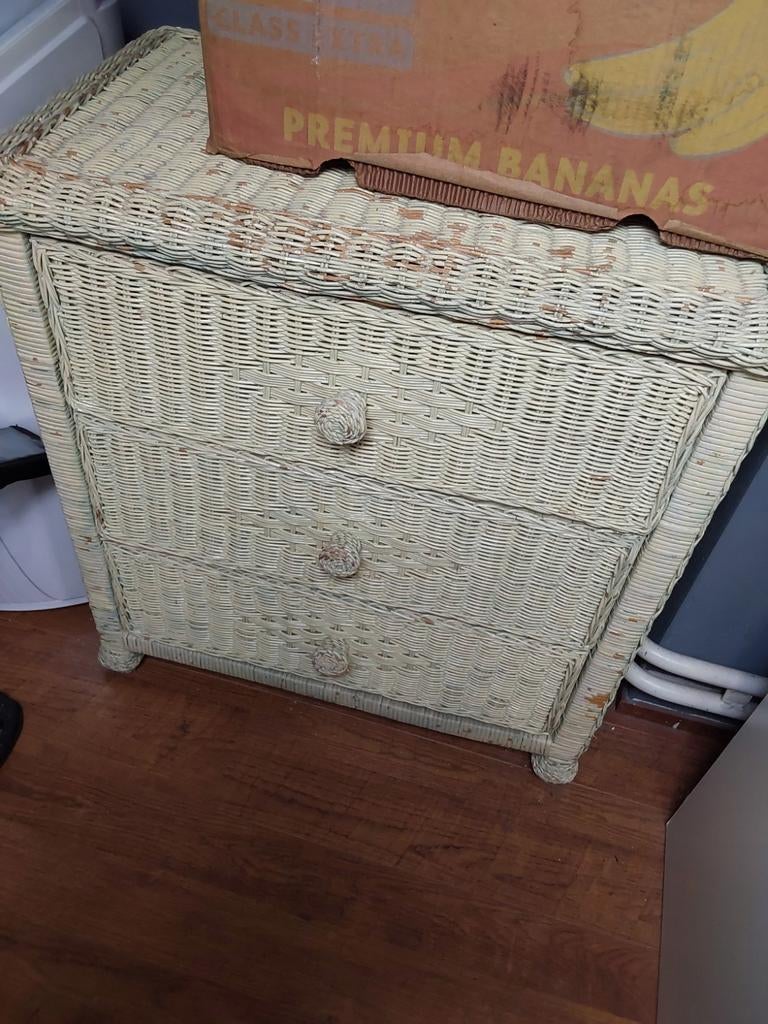 Stevig rieten kasje, Huis en Inrichting, Kasten | Overige, Ophalen of Verzenden, Gebruikt