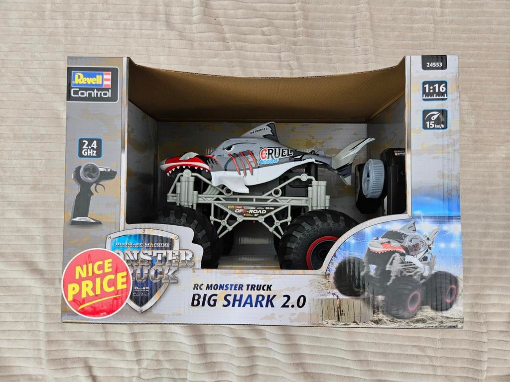 Revell Control RC Monster Truck Big Shark 2.0, Hobby en Vrije tijd, Modelbouw | Auto's en Voertuigen, Ophalen of Verzenden, Nieuw
