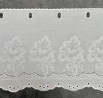 Wit valletje / kort gordijntje 31cm hoog, Ophalen of Verzenden, Zo goed als nieuw, Wit, Minder dan 100 cm