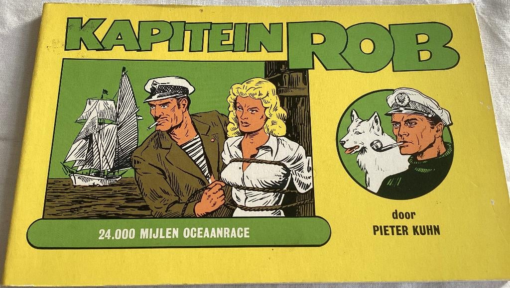 Kapitein Rob 24.000 mijlen Oceaanrace, Gelezen, Eén stripboek, Ophalen of Verzenden, Pieter Kuhn