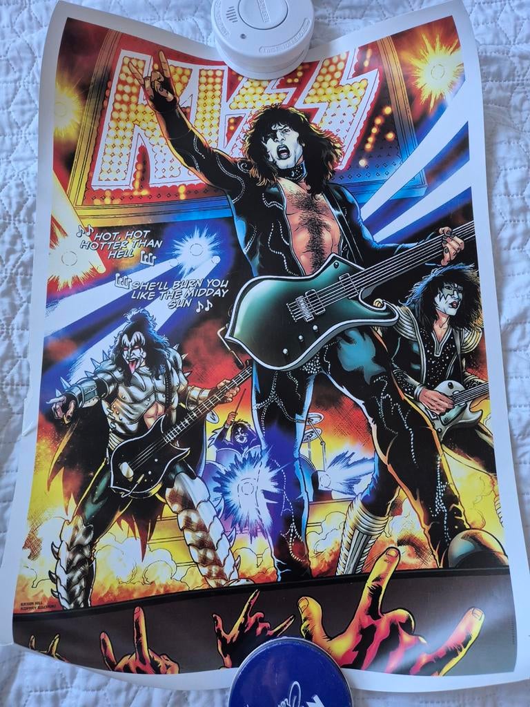 Kiss poster, Verzamelen, Posters, Ophalen of Verzenden, A1 t/m A3, Muziek