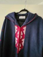 Nieuwe Marokkaanse Djellaba met borduursel, Overige typen, Blauw, Maat 46/48 (XL) of groter, Nieuw