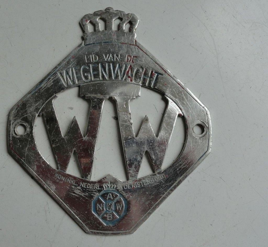 ANWB Wegenwacht embleem of badge, Antiek en Kunst, Ophalen of Verzenden