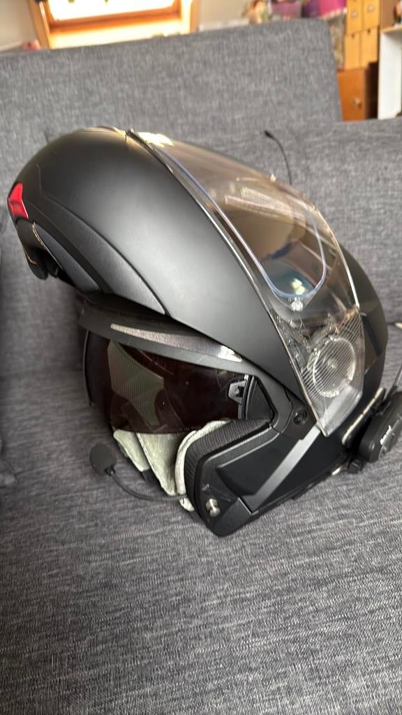 Schuberth C4 systeemhelm M + Midland Pro communicatieset, Overige merken, Systeemhelm, XL, Ophalen of Verzenden