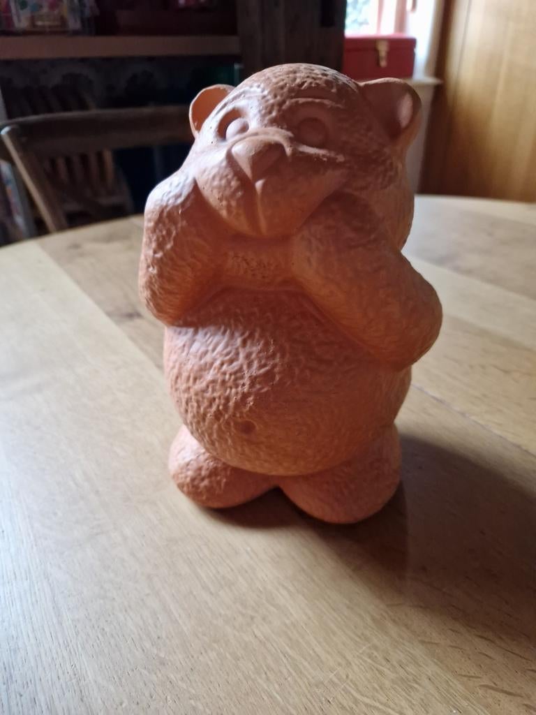 TERRACOTTA GROTE BEER, Verzamelen, Beelden en Beeldjes, Ophalen of Verzenden, Zo goed als nieuw, Dier