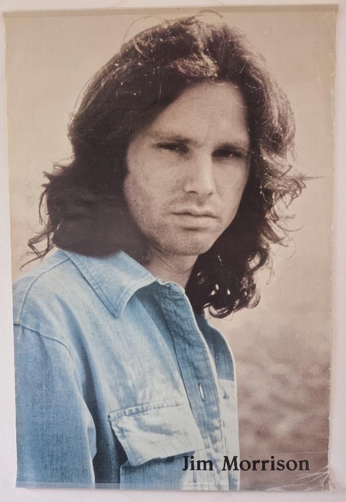JIM MORRISON Poster, Verzamelen, Ophalen of Verzenden, Gebruikt, A1 t/m A3, Muziek