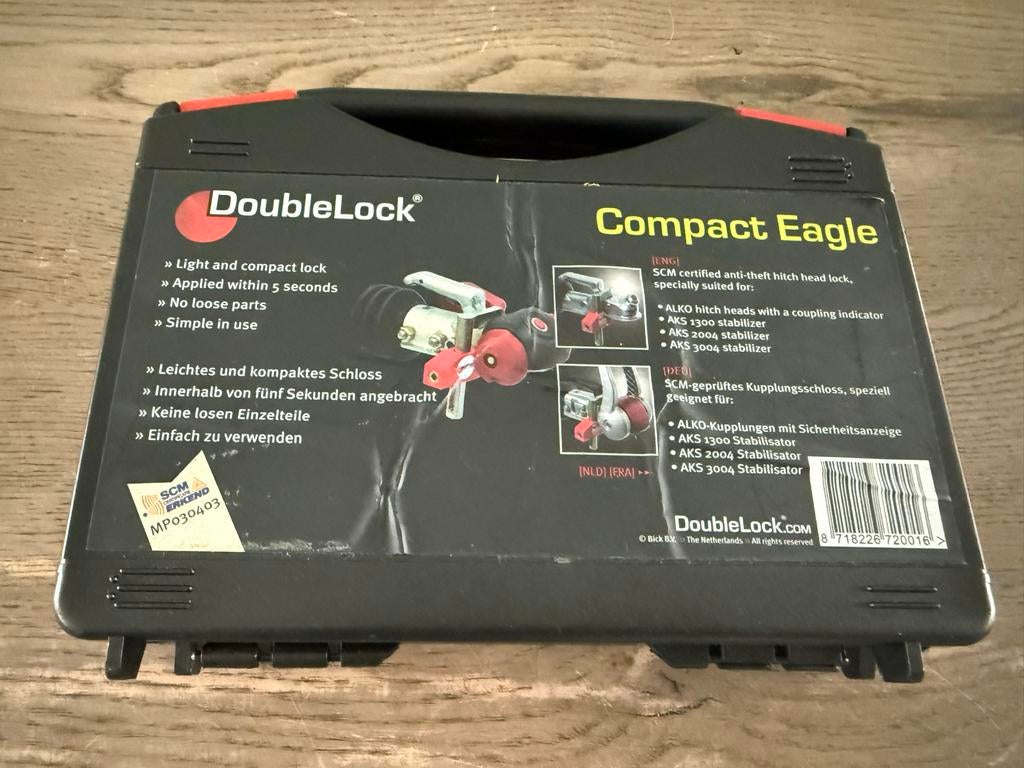 DoubleLock Compact Eagle anti-diefstal slot, Caravans en Kamperen, Ophalen, Gebruikt