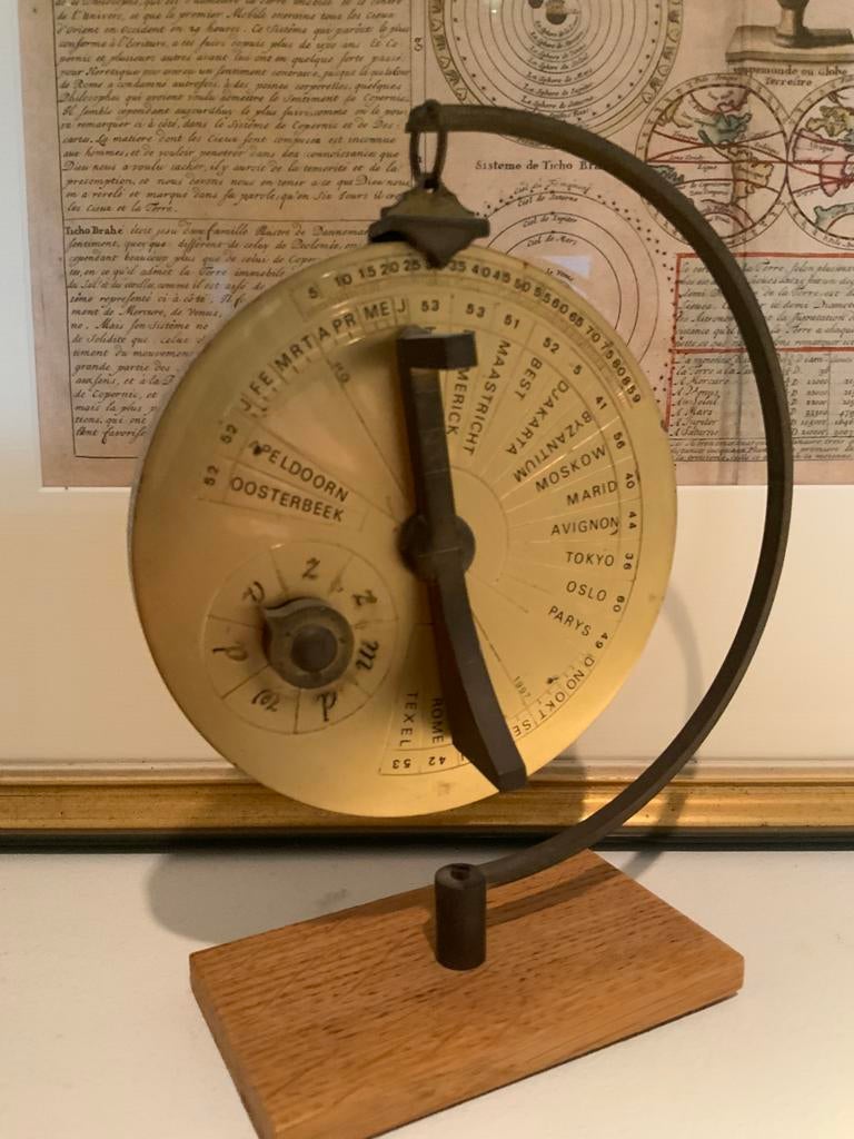 Antieke Byzantijnse Zonnewijzer Astrolabium Volkalender, Ophalen of Verzenden