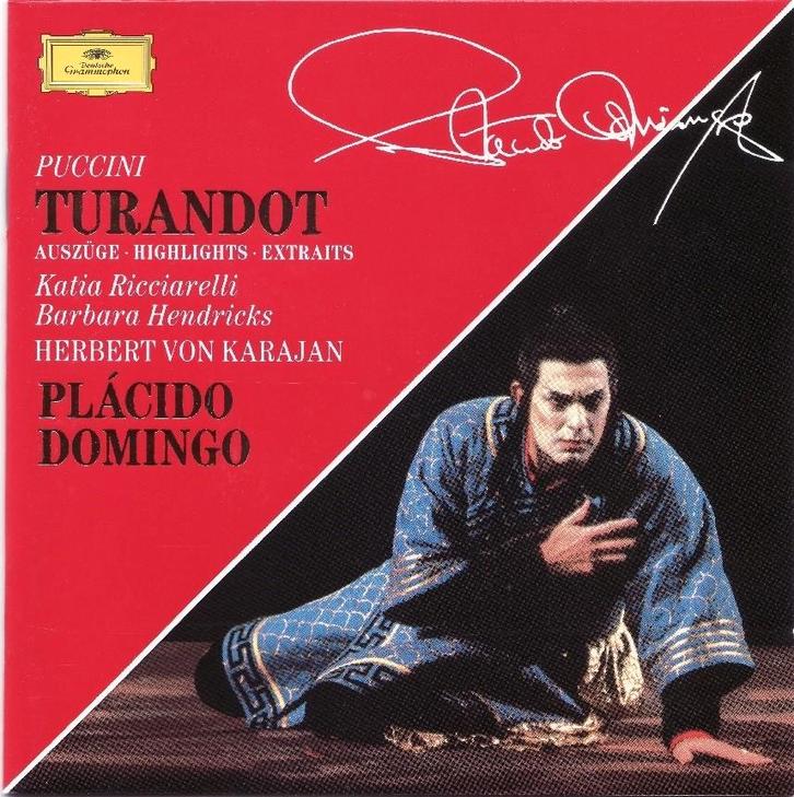 CD - Plácido Domingo - Puccini Turandot - 1982, Cd's en Dvd's, Cd's | Klassiek, Zo goed als nieuw, Vocaal, Modernisme tot heden