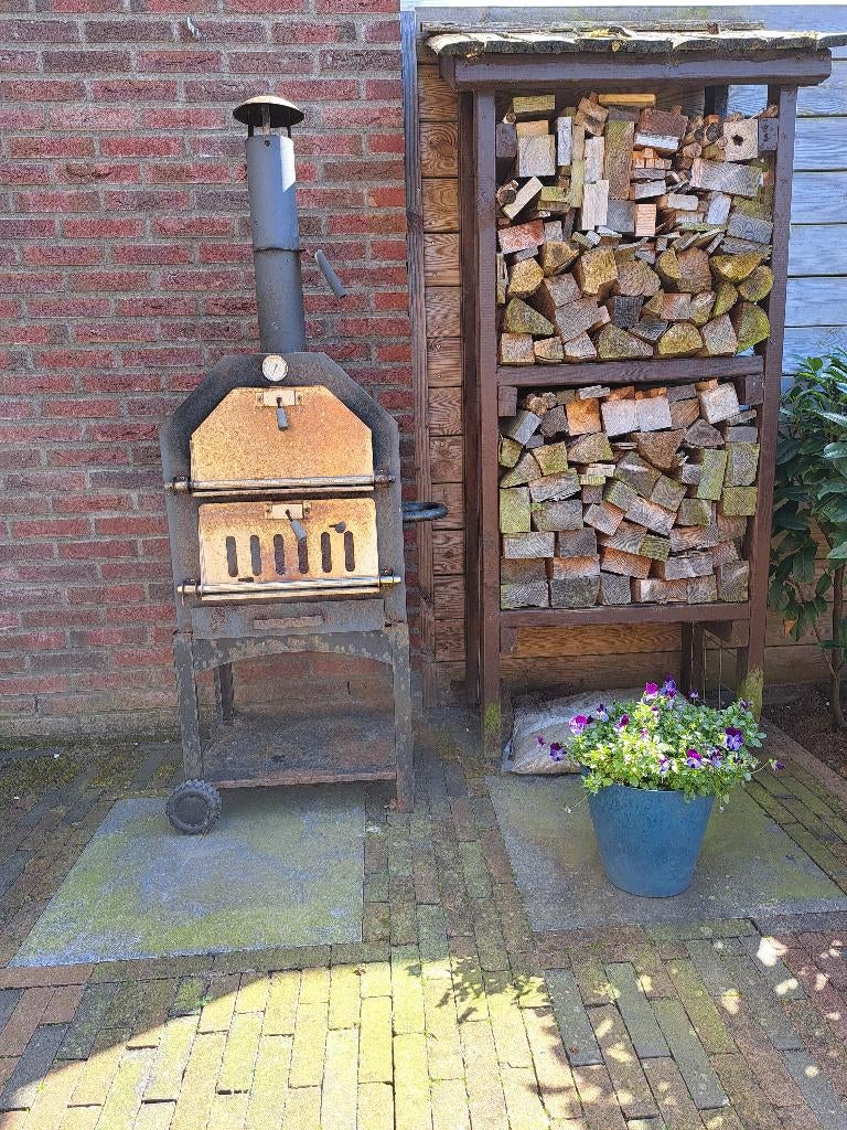 Houtkachel / pizza oven, Tuin en Terras, Ophalen, Gebruikt