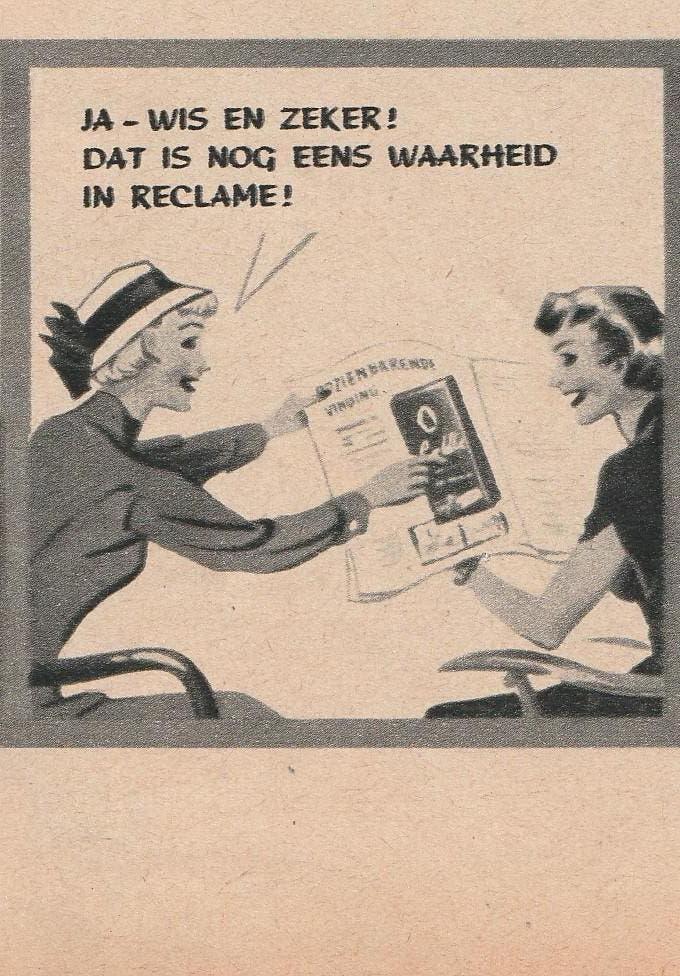 Retro reclame 1951 Castella Nijmegen wasmiddel goede reclame, Verzenden, Overige typen