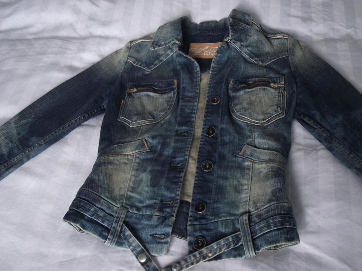 nieuw blauw spijkerjasje stretch jasje Nolita de Nimes S 36, Kleding | Dames, Jassen | Zomer, Nieuw, Maat 36 (S), Blauw, Ophalen of Verzenden