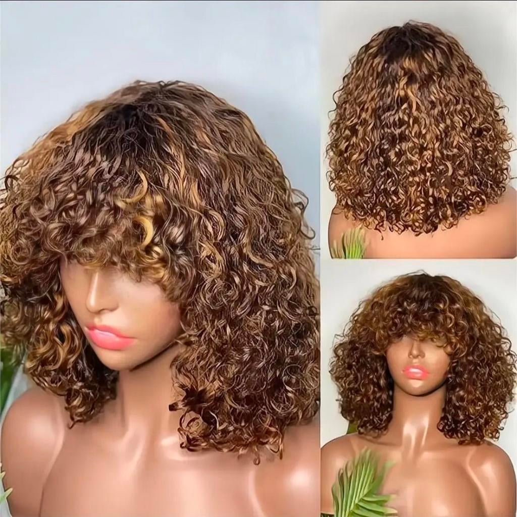 14 inch bang wig / pruik 100% #menselijke #haar, Ophalen of Verzenden, Nieuw, Pruik of Haarverlenging