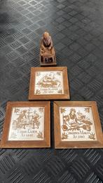 Reclame tegels Agio Sigaren + reclame beeldje van La Paz, Ophalen, Gebruikt, Tabaksdoos of Verpakking