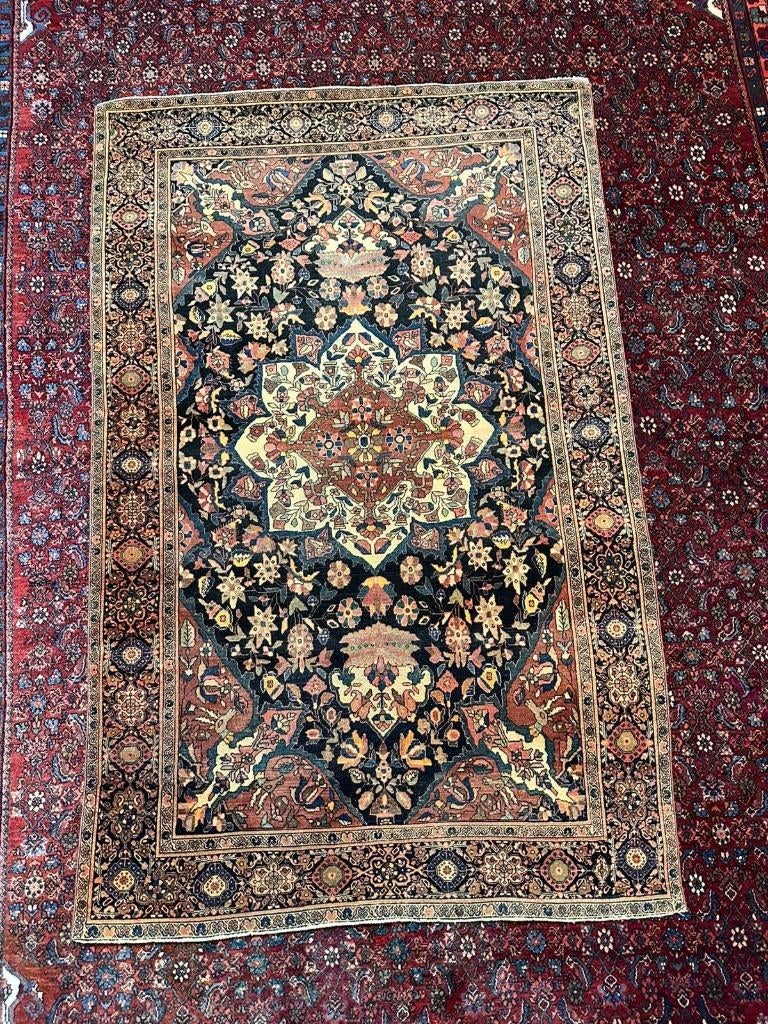 Antiek Perzisch Tapijt Farahan ( Antique Carpet ) 197x127 cm, Huis en Inrichting, Stoffering | Tapijten en Kleden, Gebruikt, 100 tot 150 cm