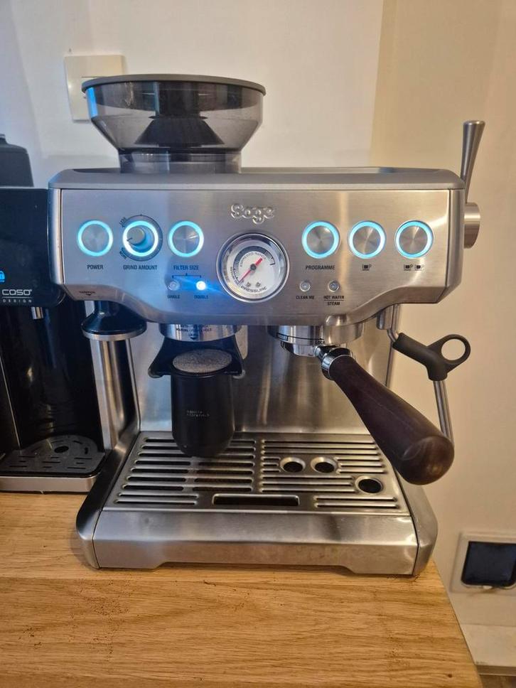 Sage Barista Express, Witgoed en Apparatuur, Koffiezetapparaten, Zo goed als nieuw, Gemalen koffie, Koffiebonen, Espresso apparaat