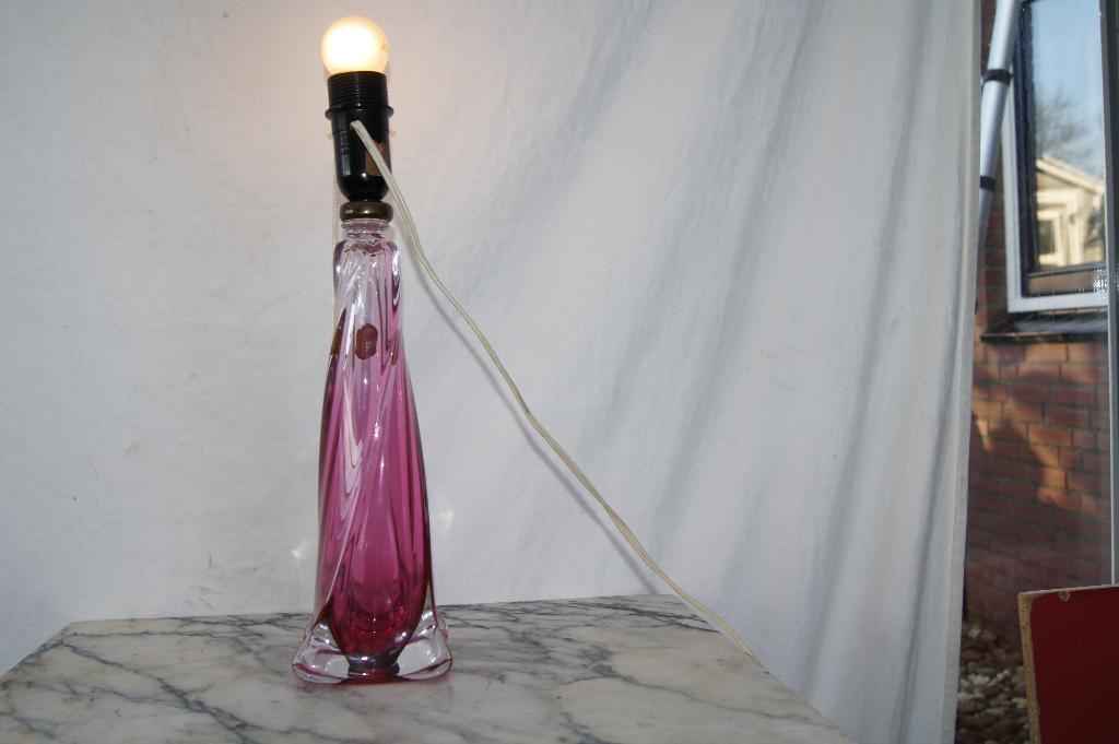 Tafel lamp ( Val lambert, Ophalen of Verzenden