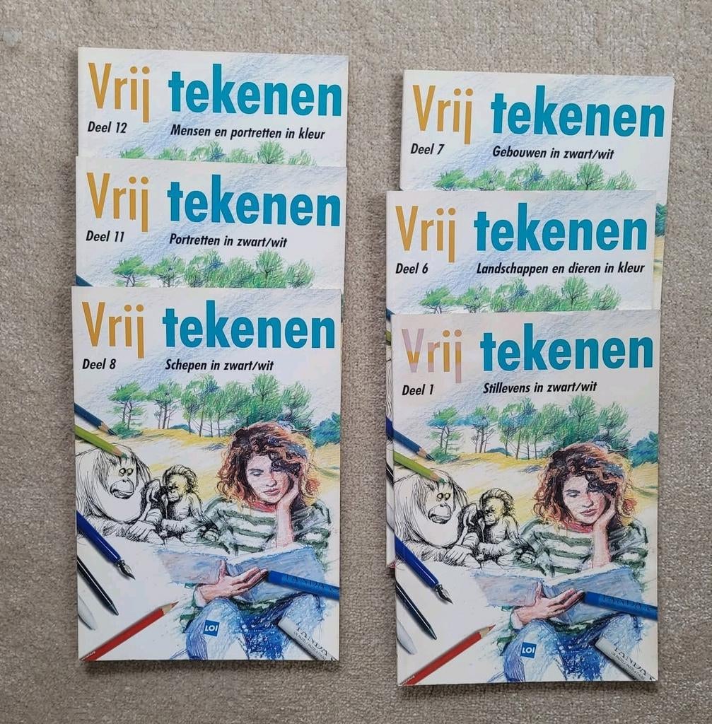 Tekenles boekjes - LOI - Vrij tekenen, Boeken, Ophalen of Verzenden, Zo goed als nieuw
