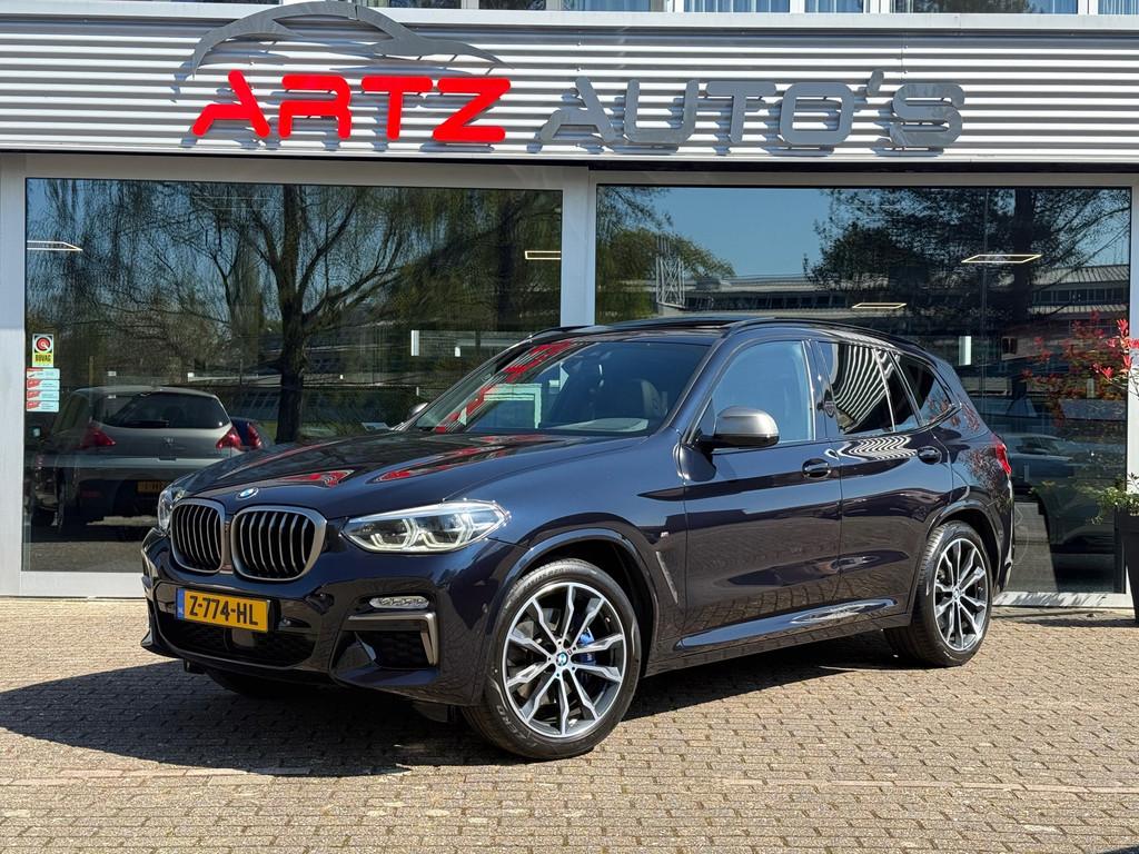 BMW X3 M40i xDrive l Head-Up l D.A.P l Panoramadak, 2000 kg, Leder en Stof, Zwart, Bedrijf