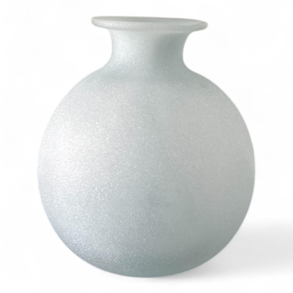 Fidrio Bolvase Blue frosted glass, Ophalen of Verzenden