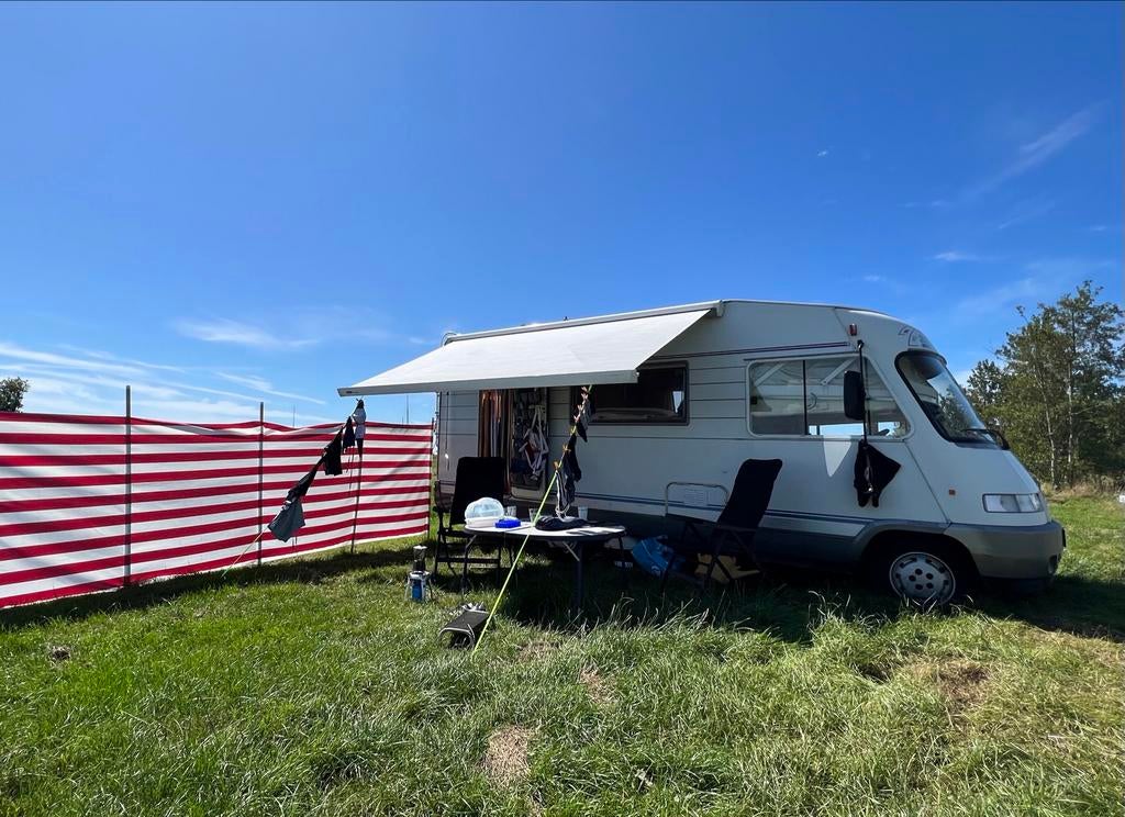 Hymer B544 Classic Fiat Ducato chassis met 2.8 JTD diesel, Caravans en Kamperen, Campers, Integraal, Chemisch toilet, Reservewiel