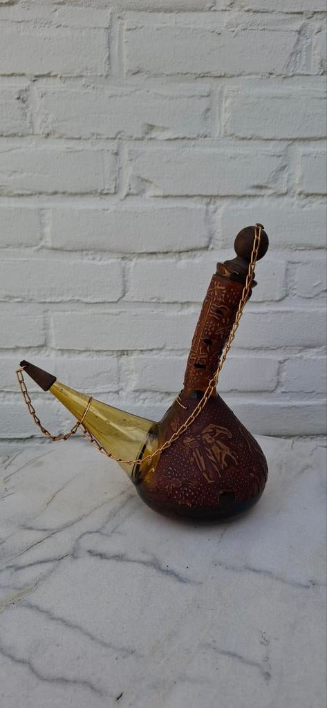 Vintage Spaanse Porrón Wijnkaraf - Recuerdo de España, Ophalen of Verzenden