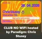 2 kaarten Chris Stussy at paradigm, Twee personen, April