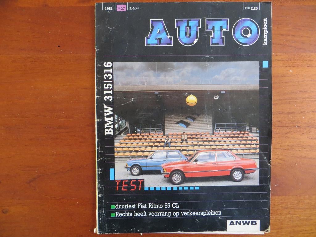 Autokampioen 27 1981 BMW 315 316 (test), Ritmo, Porsche 944, Ophalen of Verzenden, Zo goed als nieuw, Porsche
