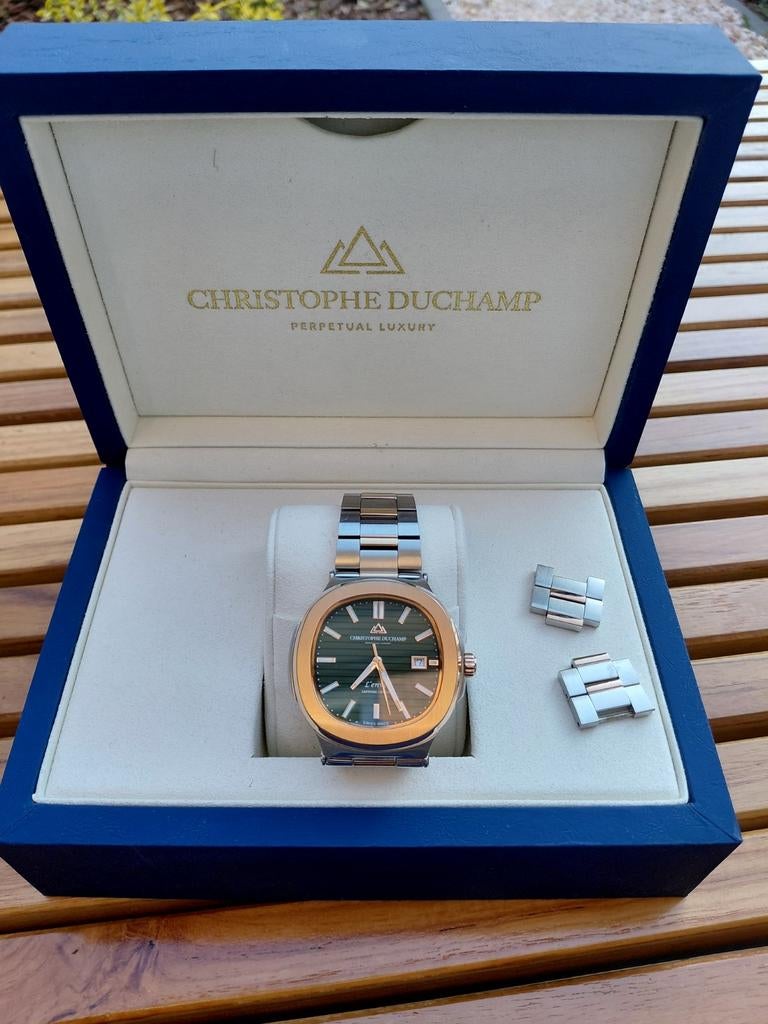 Christophe Duchamp Horloge - Swiss Made Quartz, Saffierglas, Overige merken, Staal, Staal, Verzenden