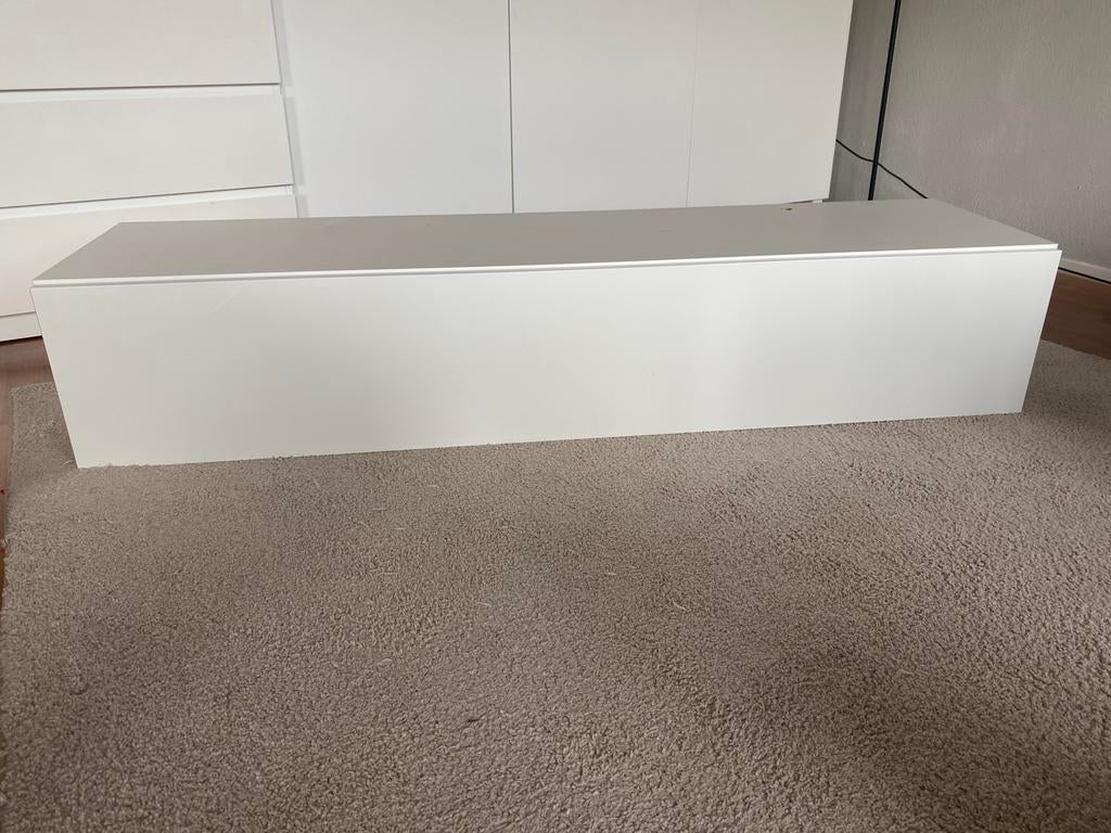 Hangend tv meubel 160cm wit glans, Huis en Inrichting, Kasten | Televisiemeubels, Ophalen, Overige materialen, Gebruikt, 150 tot 200 cm
