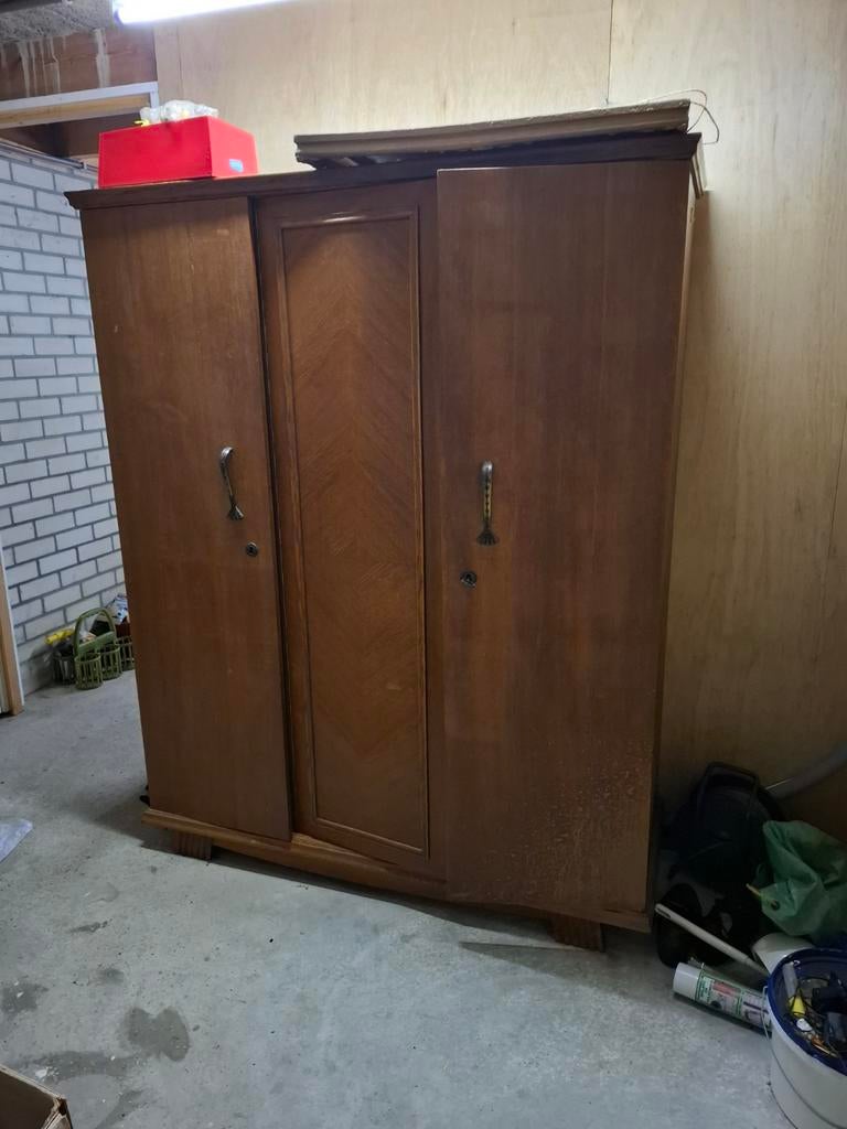Antieke Kledingkast met Hang- en Leggedeelte, Ophalen