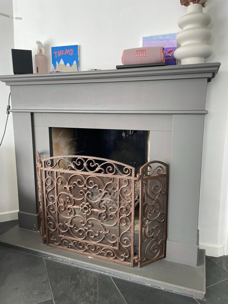 Complete set openhaard accessoires - Antiek design, Ophalen, Gebruikt, Vrijstaande haard, Overige soorten