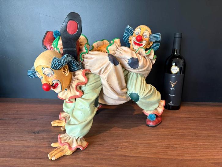 Vintage clown (designer Jun Asilo) jaren 90, Verzamelen, Beelden en Beeldjes, Gebruikt, Overige typen, Ophalen of Verzenden